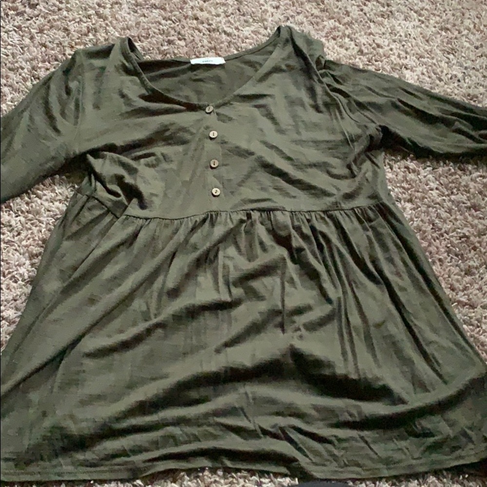Boutique half button down